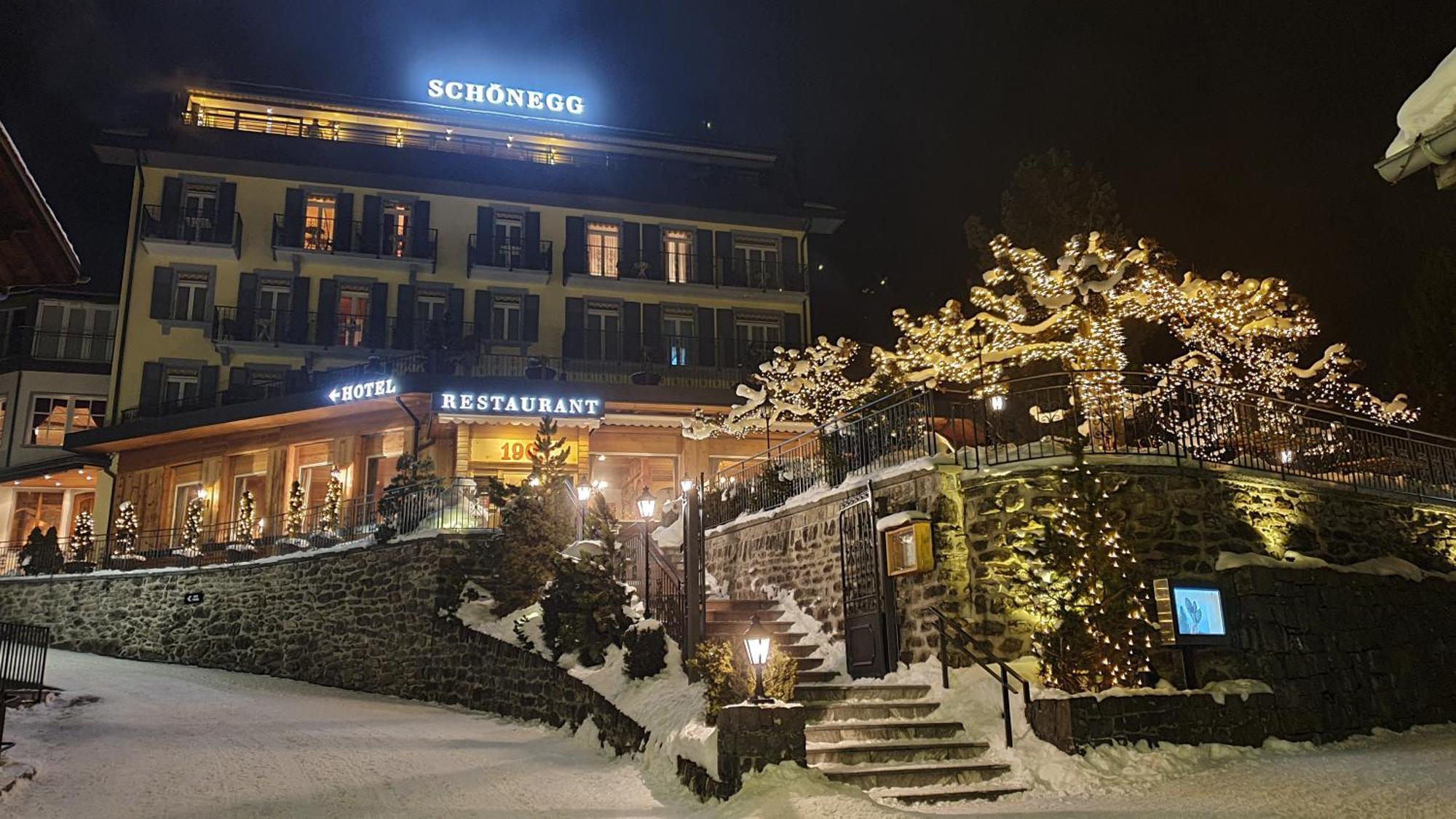 Hotel Schoenegg Wengen Exteriör bild